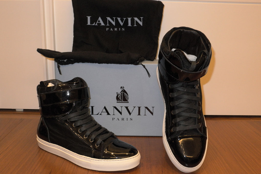 lanvin high top sneakers